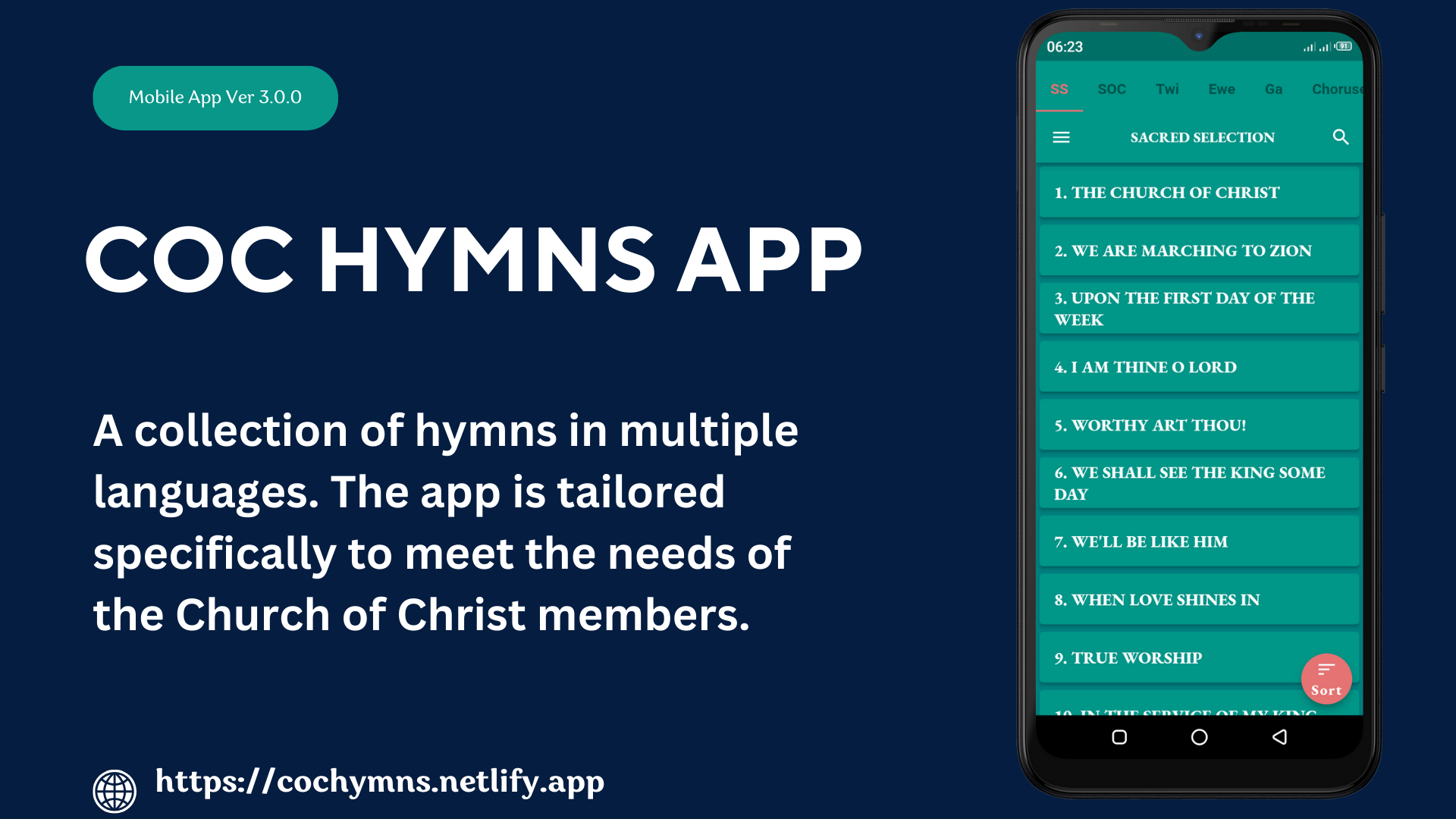 COC Hymns App